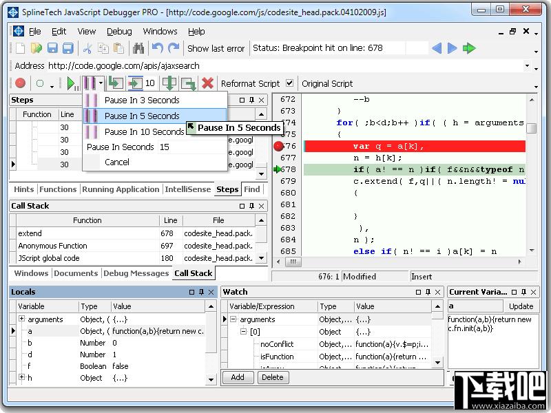 SplineTech JavaScript HTML Debugger,SplineTech JavaScript HTML Debugger下载,JavaSc