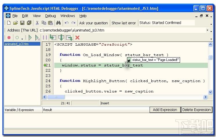 SplineTech JavaScript HTML Debugger,SplineTech JavaScript HTML Debugger下载,JavaSc